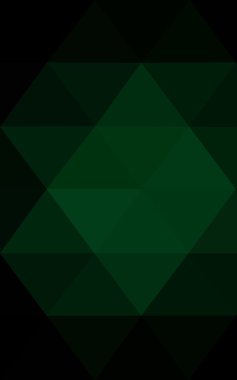 Üçgenler ve degrade origami tarzı oluşur koyu yeşil köşeli tasarım deseni.