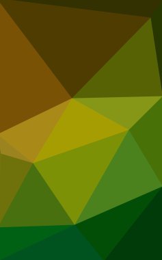 Üçgenler ve degrade origami tarzı oluşur çok renkli yeşil, sarı, turuncu poligonal tasarım deseni.