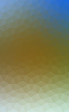 Üçgenler ve degrade origami tarzı oluşur çok renkli mavi, sarı, turuncu poligonal tasarım deseni.