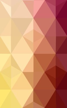 Üçgenler ve degrade origami tarzı oluşur çok renkli kırmızı, sarı, turuncu poligonal tasarım deseni.