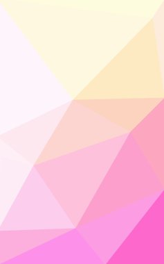 Üçgenler ve degrade origami tarzı oluşur çok renkli pembe, sarı poligonal tasarım deseni.