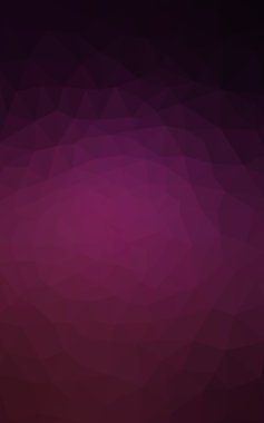 Üçgenler ve degrade origami tarzında oluşan koyu mor kenarlı tasarım deseni.