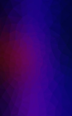 Üçgenler ve degrade origami tarzı oluşur çok renkli koyu mavi, kırmızı kenarlı tasarım deseni.