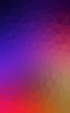 Üçgenler ve degrade origami tarzı oluşur çok renkli koyu poligonal tasarım deseni.