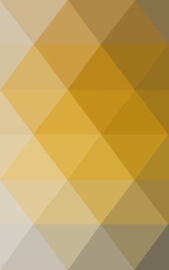 Üçgenler ve degrade origami tarzında oluşan koyu sarı poligonal tasarım deseni.