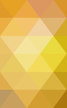 Üçgenler ve degrade origami tarzında oluşan koyu sarı poligonal tasarım deseni.