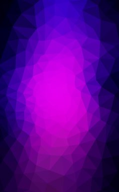 Üçgenler ve degrade origami tarzında oluşan koyu mor kenarlı tasarım deseni.