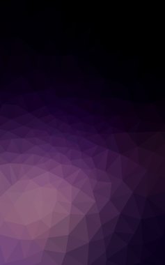 Üçgenler ve degrade origami tarzında oluşan koyu mor kenarlı tasarım deseni.