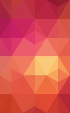 Üçgenler ve degrade origami tarzı oluşur çok renkli kırmızı, sarı, turuncu poligonal tasarım deseni.