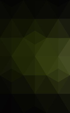 Üçgenler ve degrade origami tarzı oluşur koyu yeşil köşeli tasarım deseni.