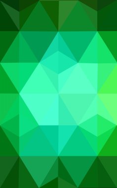 Üçgenler ve degrade origami tarzı oluşur koyu yeşil köşeli tasarım deseni.