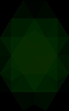 Üçgenler ve degrade origami tarzı oluşur koyu yeşil köşeli tasarım deseni.