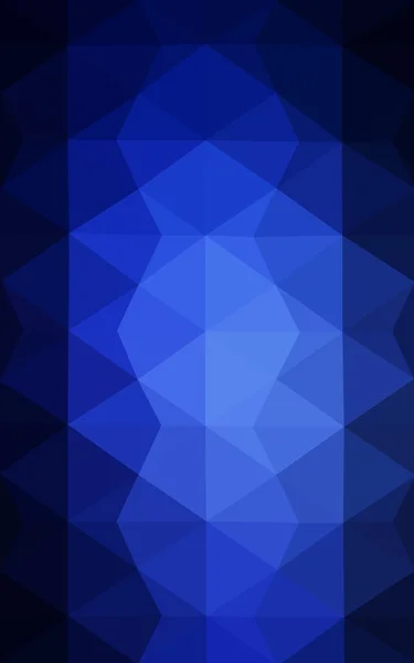 Modèle de conception polygonale bleu foncé, qui se composent de triangles et de dégradé dans le style origami . — Photo