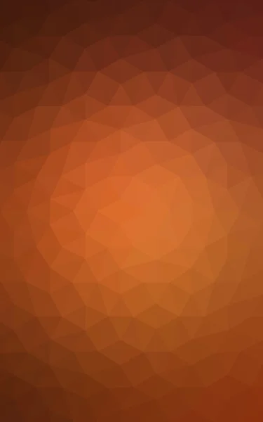 Modello poligonale arancione, che consiste di triangoli e gradiente, sfondo in stile origami . — Foto Stock