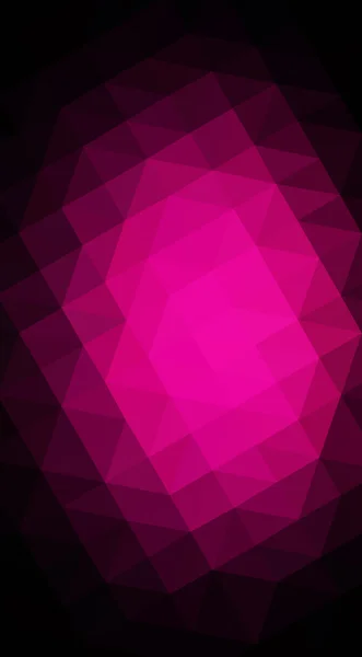 Ilustracja ciemny różowy projekt wielokąta, który składa się z triang — Zdjęcie stockowe