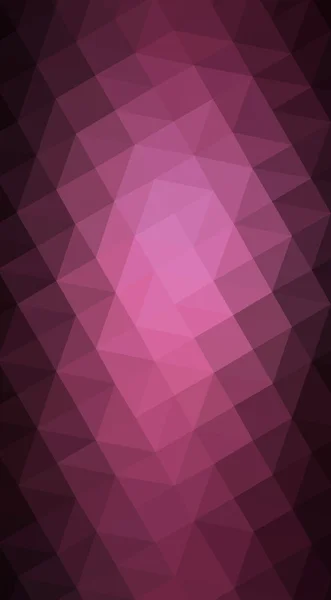 Ilustração de design poligonal rosa escuro, que consistem em triângulos e gradiente no estilo origami . — Fotografia de Stock