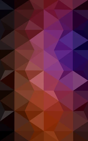 Multicolor rosa escuro, vermelho, laranja padrão de design poligonal, que consistem em triângulos e gradiente no estilo origami . — Fotografia de Stock