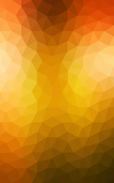 Oranžový polygonální vzorek, který se skládají z trojúhelníků a gradient pozadí ve stylu origami. — Stock fotografie