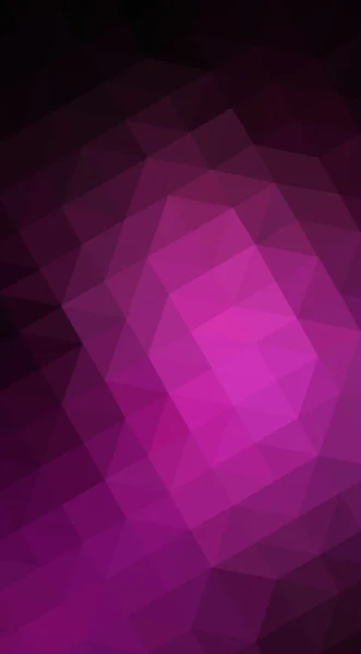 Dunkelrosa polygonale Designillustration, die aus Dreiecken und Farbverlauf im Origami-Stil besteht. — Stockfoto