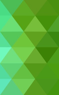 Üçgenler ve degrade origami tarzı oluşur yeşil köşeli tasarım deseni.