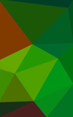 Üçgenler ve degrade origami tarzı oluşur çok renkli koyu yeşil, sarı, turuncu poligonal tasarım deseni.