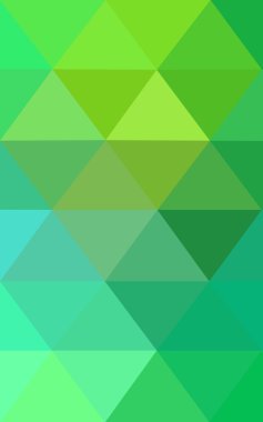 Üçgenler ve degrade origami tarzı oluşur yeşil köşeli tasarım deseni.