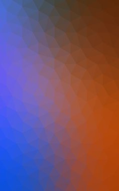 Üçgenler ve degrade origami tarzı oluşur çok renkli mavi, kırmızı kenarlı tasarım deseni.