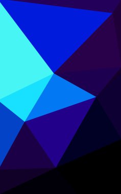 Üçgenler ve degrade origami tarzı oluşur koyu mavi köşeli tasarım deseni.