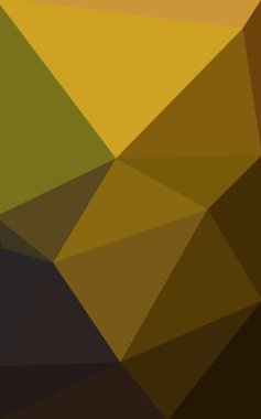 Üçgenler ve degrade origami tarzı oluşur çok renkli koyu yeşil, sarı, turuncu poligonal tasarım deseni.
