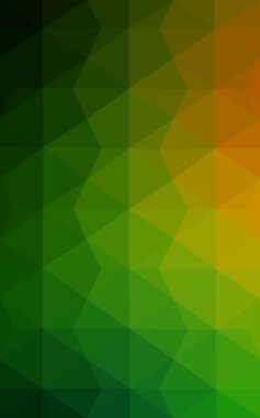 Üçgenler ve degrade origami tarzı oluşur çok renkli koyu kırmızı, yeşil köşeli tasarım deseni.