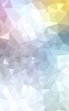 Üçgenler ve degrade origami tarzı oluşur çok renkli köşeli tasarım deseni.