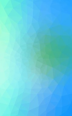 Üçgenler ve degrade origami tarzı oluşur çok renkli yeşil, mavi köşeli tasarım deseni.