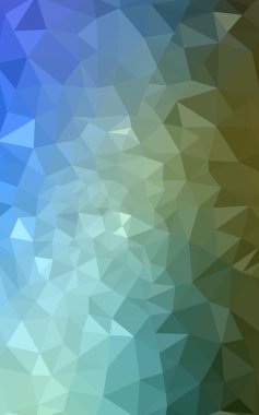 Üçgenler ve degrade origami tarzı oluşur çok renkli yeşil, mavi köşeli tasarım deseni.