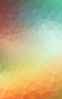 Üçgenler ve degrade origami tarzı oluşur çok renkli köşeli tasarım deseni.