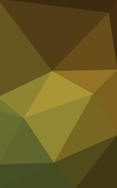 Üçgenler ve degrade origami tarzı oluşur çok renkli koyu yeşil, sarı, turuncu poligonal tasarım deseni.