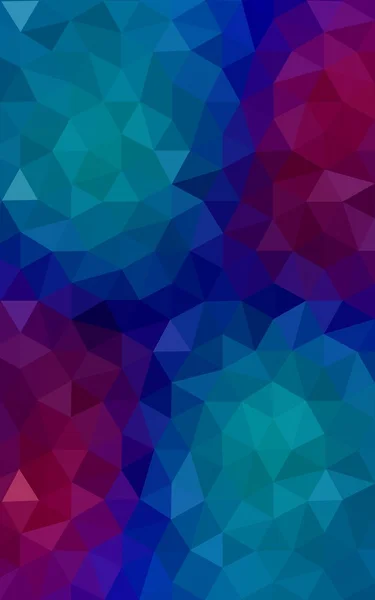 Multicolor blue, red polygonal design pattern, which consist of triangles and gradient in origami style. — Stock Photo, Image