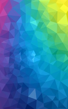 Üçgenler ve degrade origami tarzı oluşur çok renkli köşeli tasarım deseni.