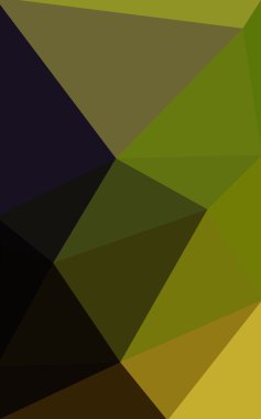 Üçgenler ve degrade origami tarzı oluşur çok renkli koyu yeşil, sarı, turuncu poligonal tasarım deseni.