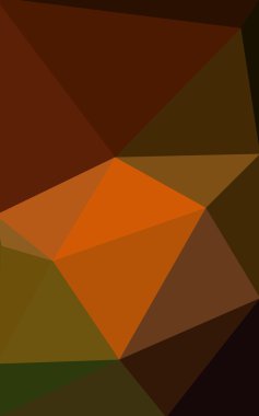 Üçgenler ve degrade origami tarzı oluşur çok renkli koyu yeşil, sarı, turuncu poligonal tasarım deseni.