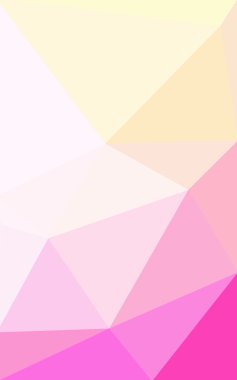 Üçgenler ve degrade origami tarzı oluşur çok renkli pembe, sarı poligonal tasarım deseni.