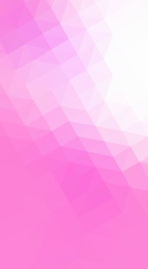 Hangi üçgenler ve degrade origami tarzı oluşur poligonal tasarlamak, pembe.