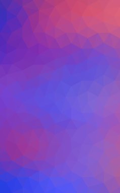 Üçgenler ve degrade origami tarzı oluşur çok renkli mavi, kırmızı kenarlı tasarım deseni.