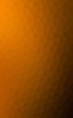 Üçgenler ve degrade origami tarzında oluşan koyu turuncu poligonal tasarım deseni.