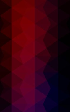 Üçgenler ve degrade origami tarzı oluşur çok renkli koyu pembe, kırmızı, turuncu poligonal tasarım deseni.