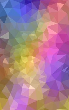 Üçgenler ve degrade origami tarzı oluşur çok renkli köşeli tasarım deseni.