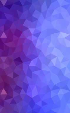 Üçgenler ve degrade origami tarzı oluşur çok renkli mavi, kırmızı kenarlı tasarım deseni.