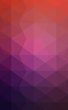 Üçgenler ve degrade origami tarzı oluşur çok renkli koyu pembe, kırmızı, turuncu poligonal tasarım deseni.