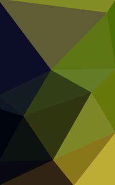 Üçgenler ve degrade origami tarzı oluşur çok renkli koyu yeşil, sarı, turuncu poligonal tasarım deseni.