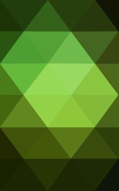 Üçgenler ve degrade origami tarzı oluşur koyu yeşil köşeli tasarım deseni.