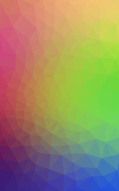 Üçgenler ve degrade origami tarzı oluşur çok renkli köşeli tasarım deseni.